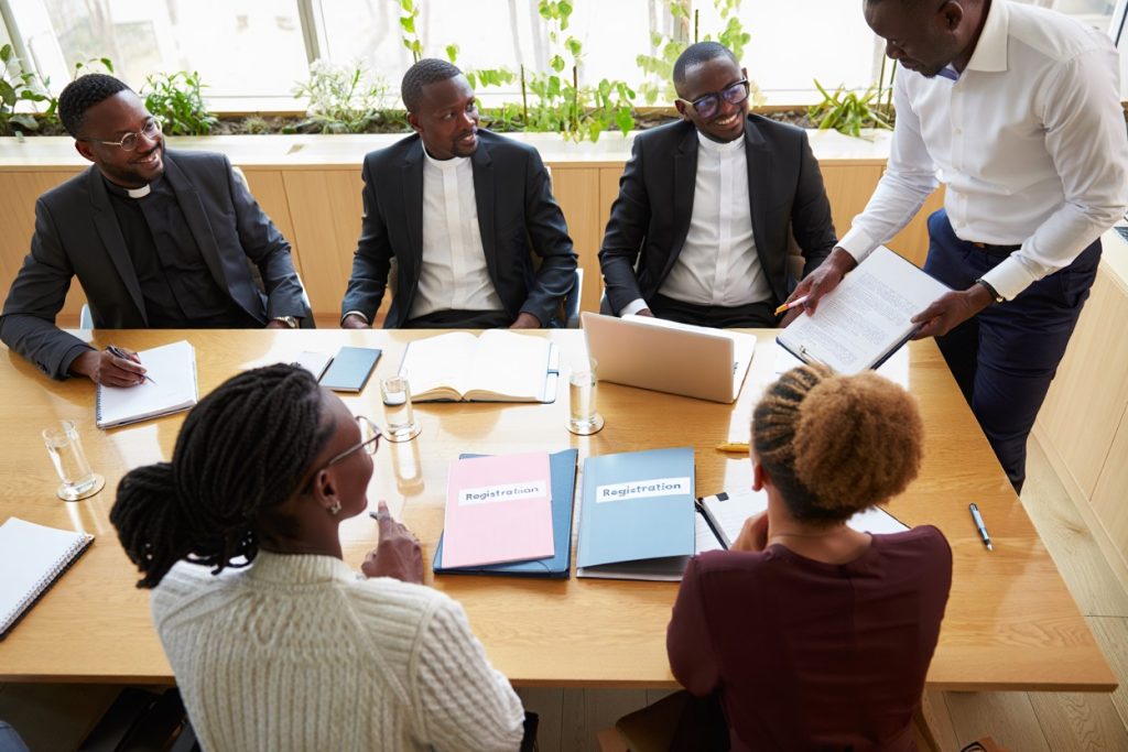 around the conference table